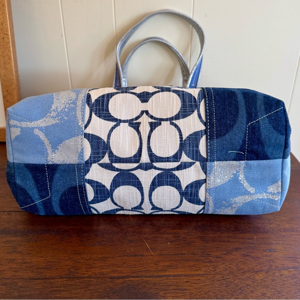 Coach Poppy Denim Patchwork Tote 2010 Style 16926 - Picture 12 of 16